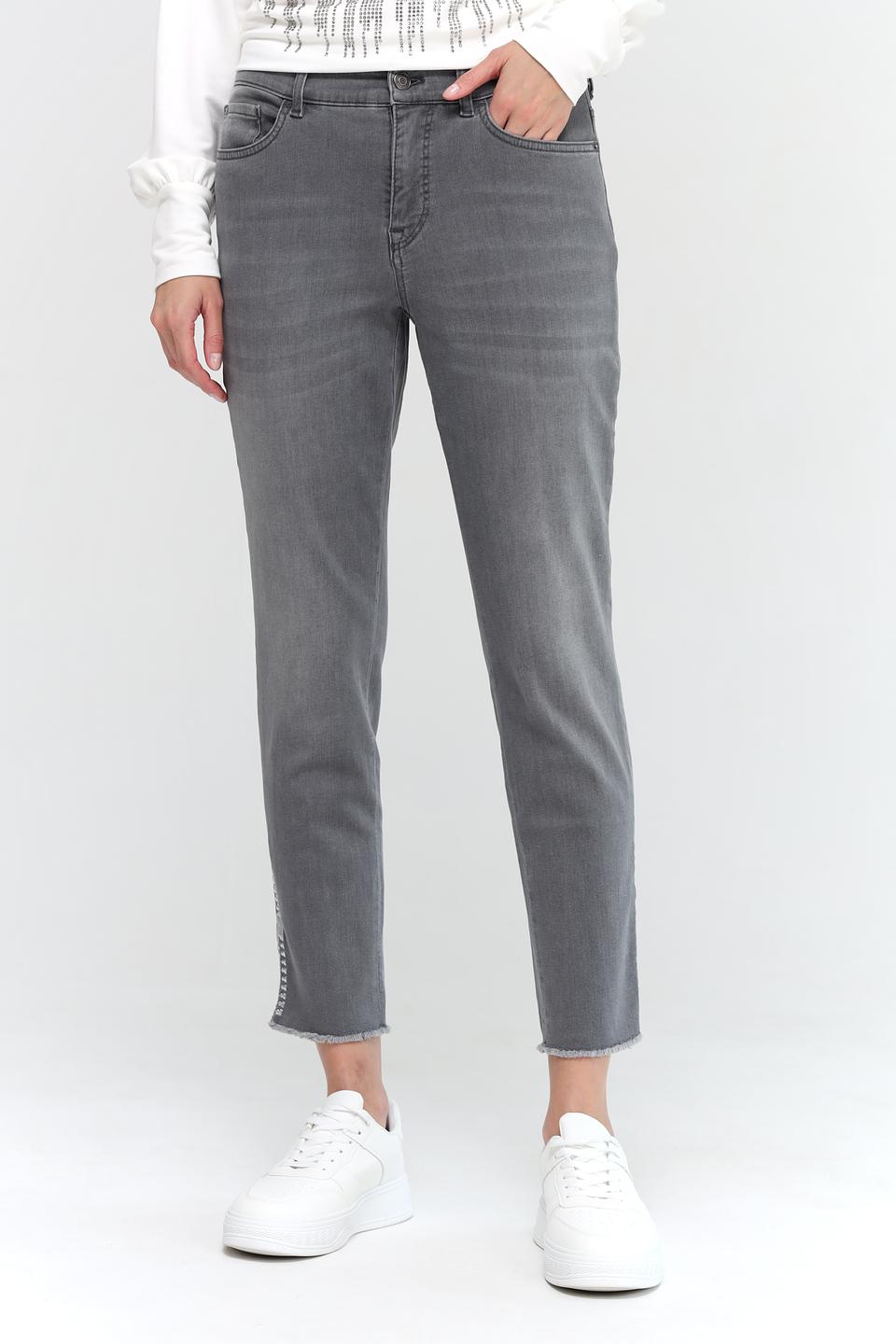 Джинсы Marc Cain серые с необработанным краем