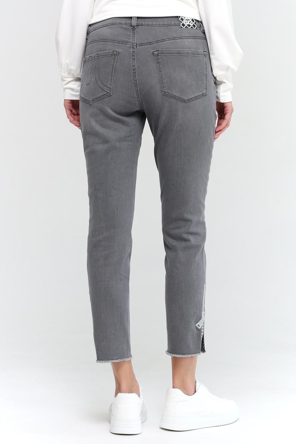 Джинсы Marc Cain серые с необработанным краем