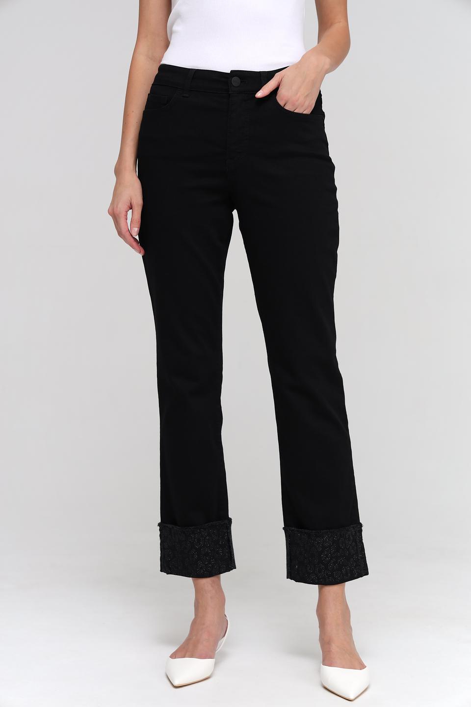 Джинсы Marc Cain с кружевом чёрные