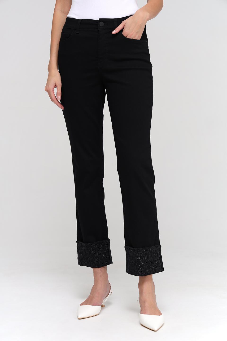 Джинсы Marc Cain с кружевом чёрные