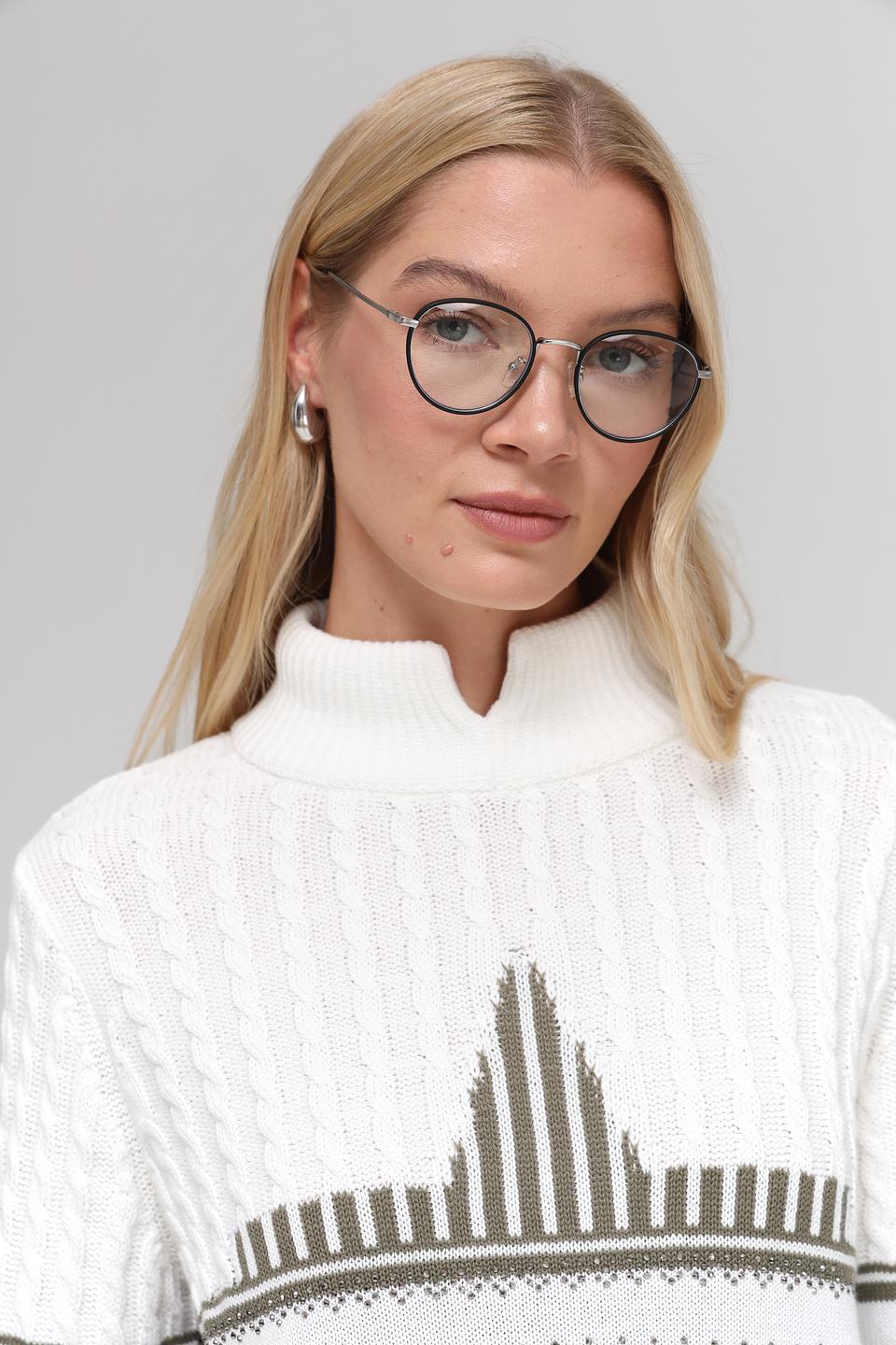 Пуловер Monari в клетку