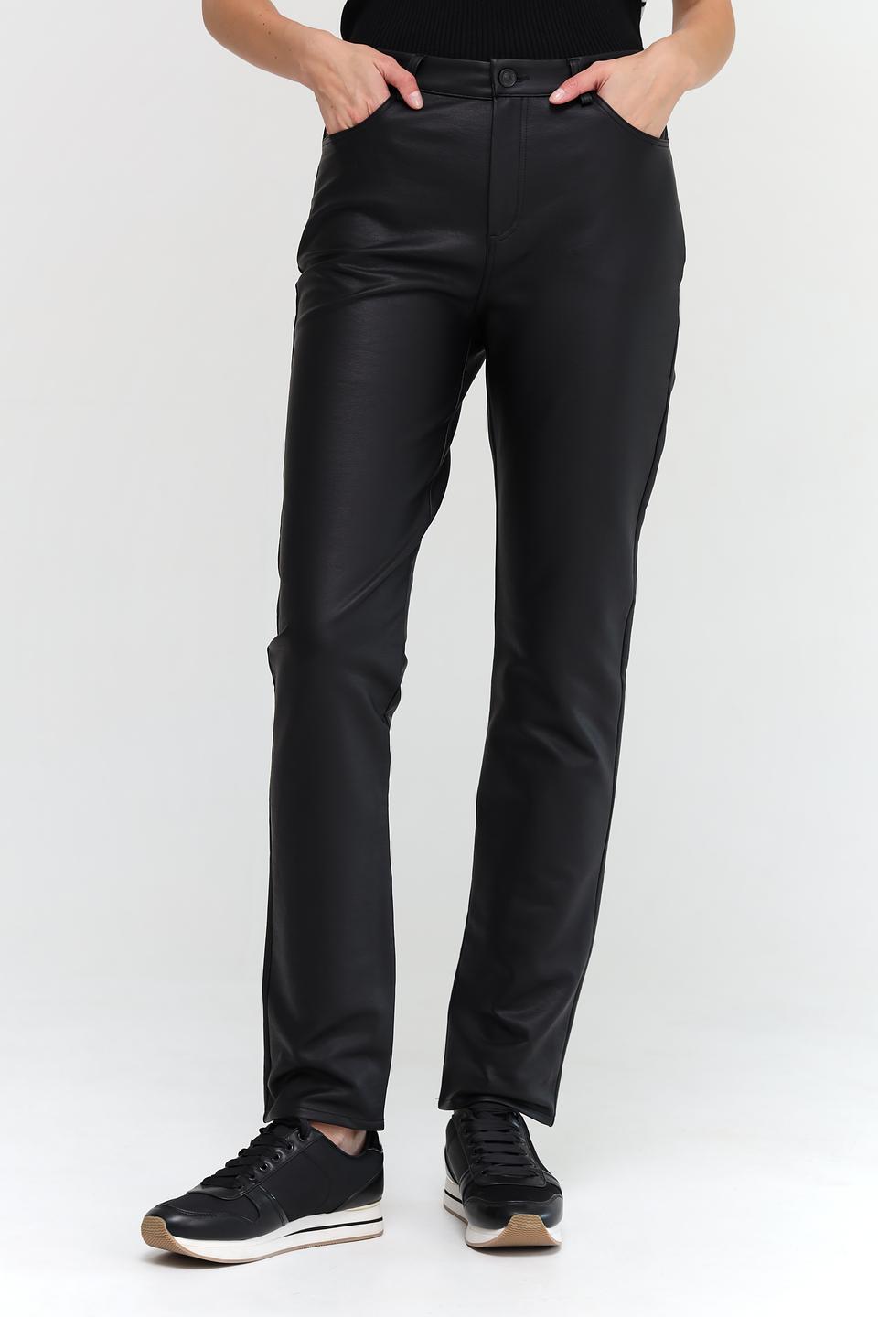 Брюки кожаные Monari чёрные