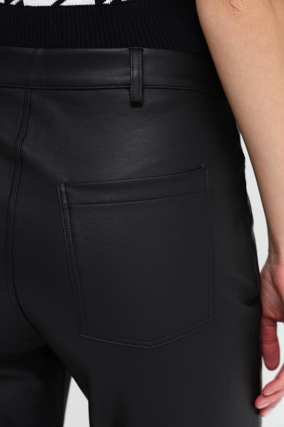 Брюки кожаные Monari чёрные