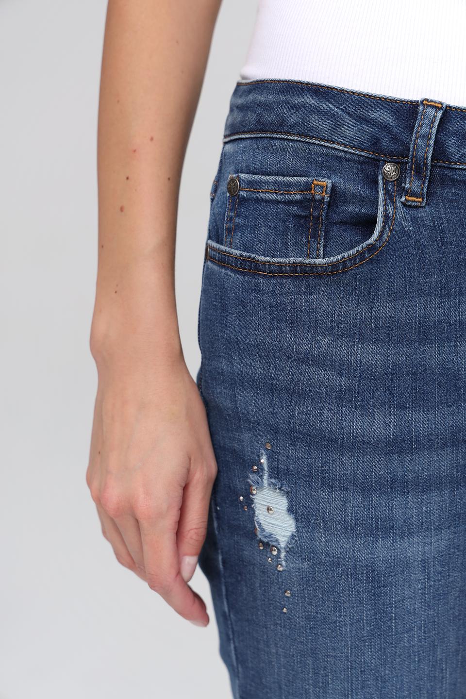 Джинсы Monari с потертостями