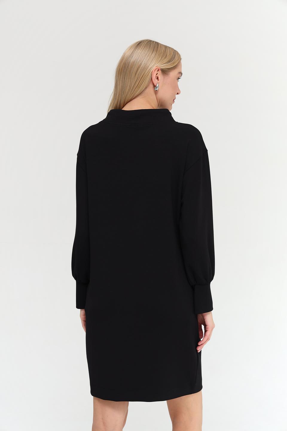 Платье Monari чёрное с капюшоном