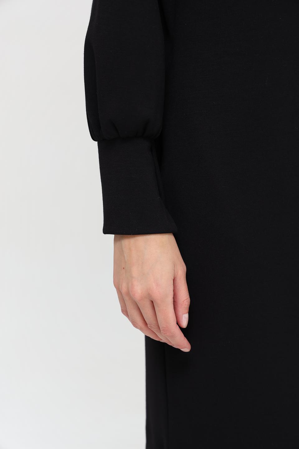 Платье Monari чёрное с капюшоном