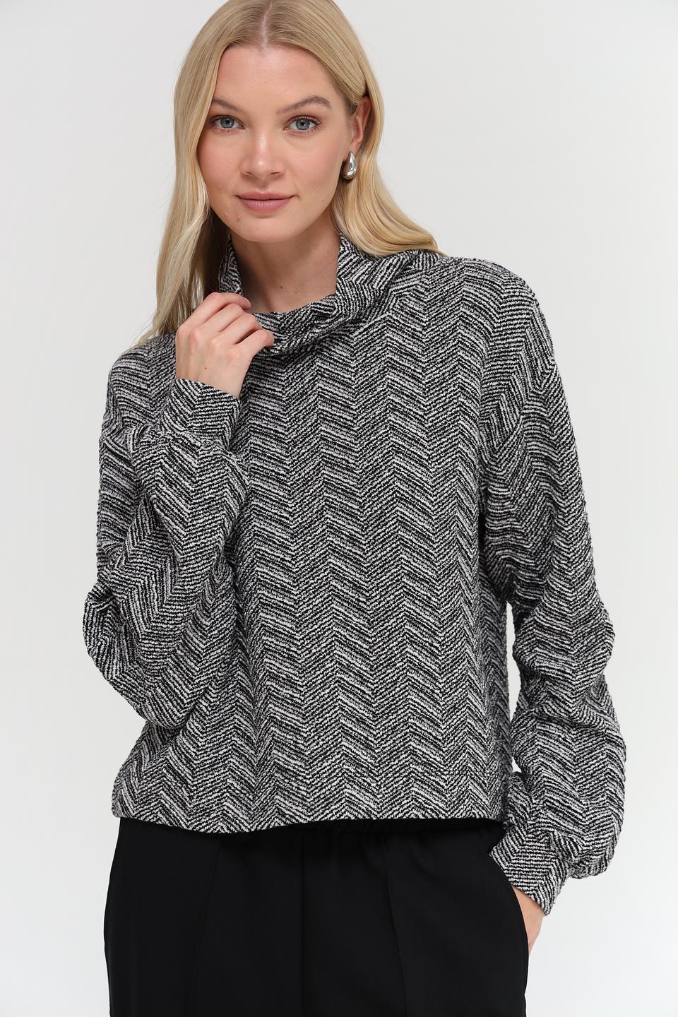 Пуловер Monari в ёлочку