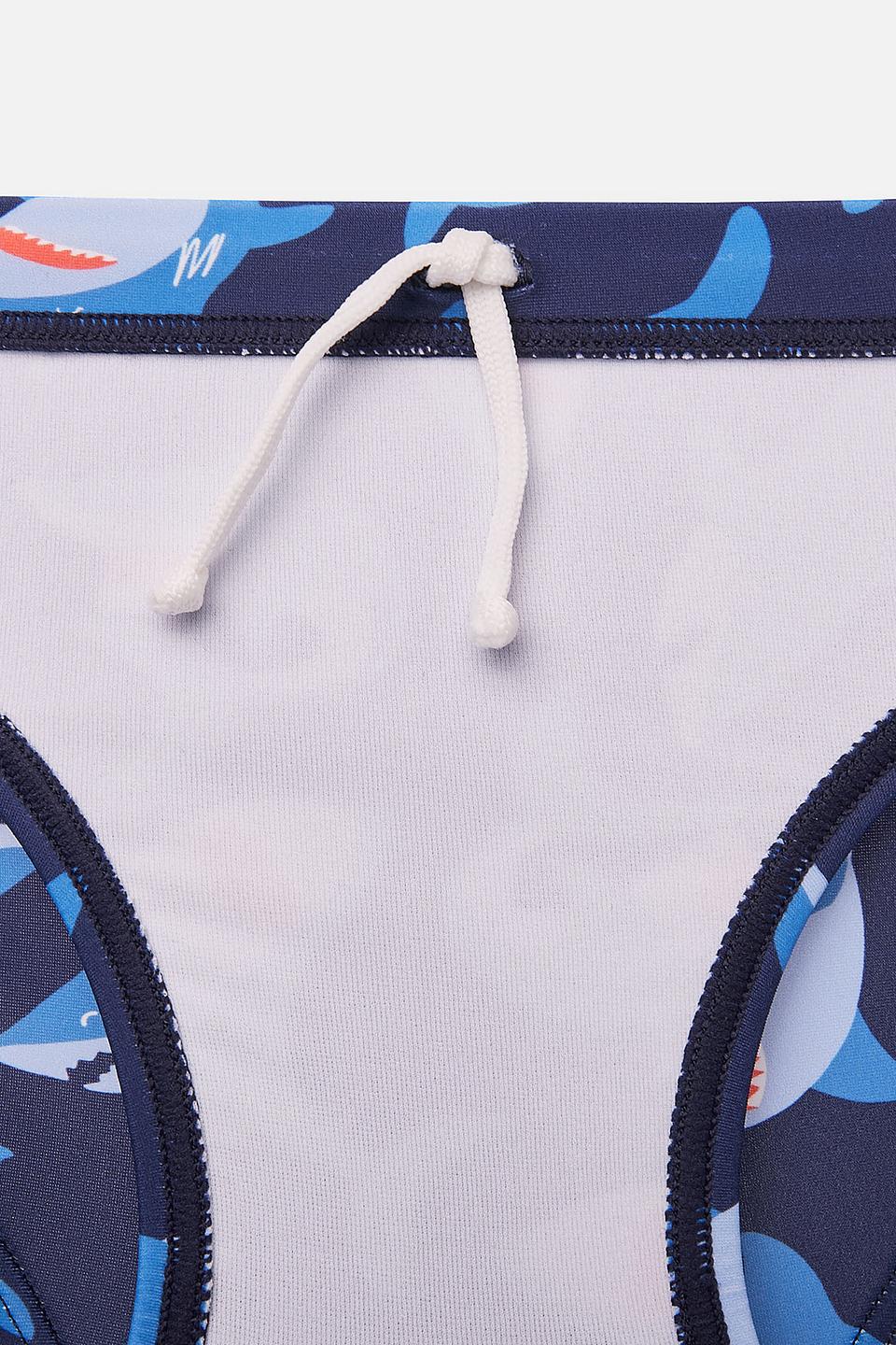 Плавки Lowry детские синие с принтом акулы