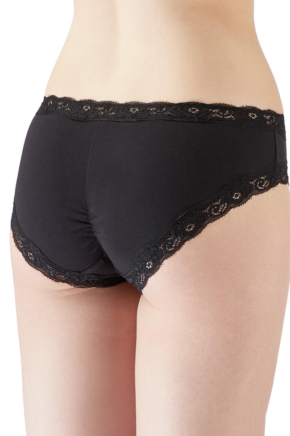 Трусы Lowry с кружевом чёрные