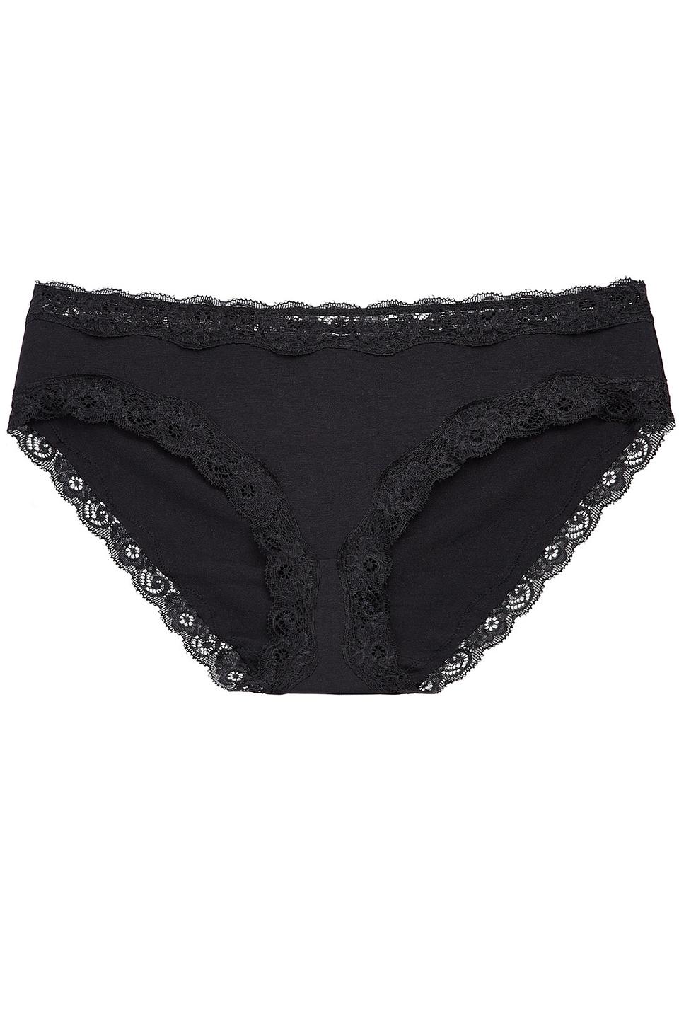 Трусы Lowry с кружевом чёрные