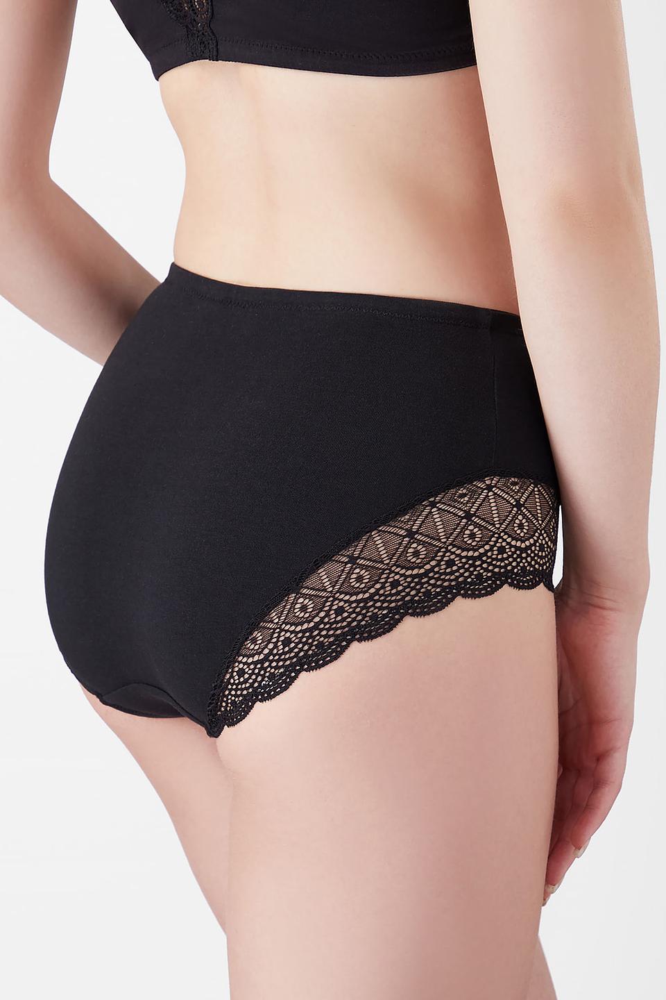 Трусы Lowry с кружевом чёрные