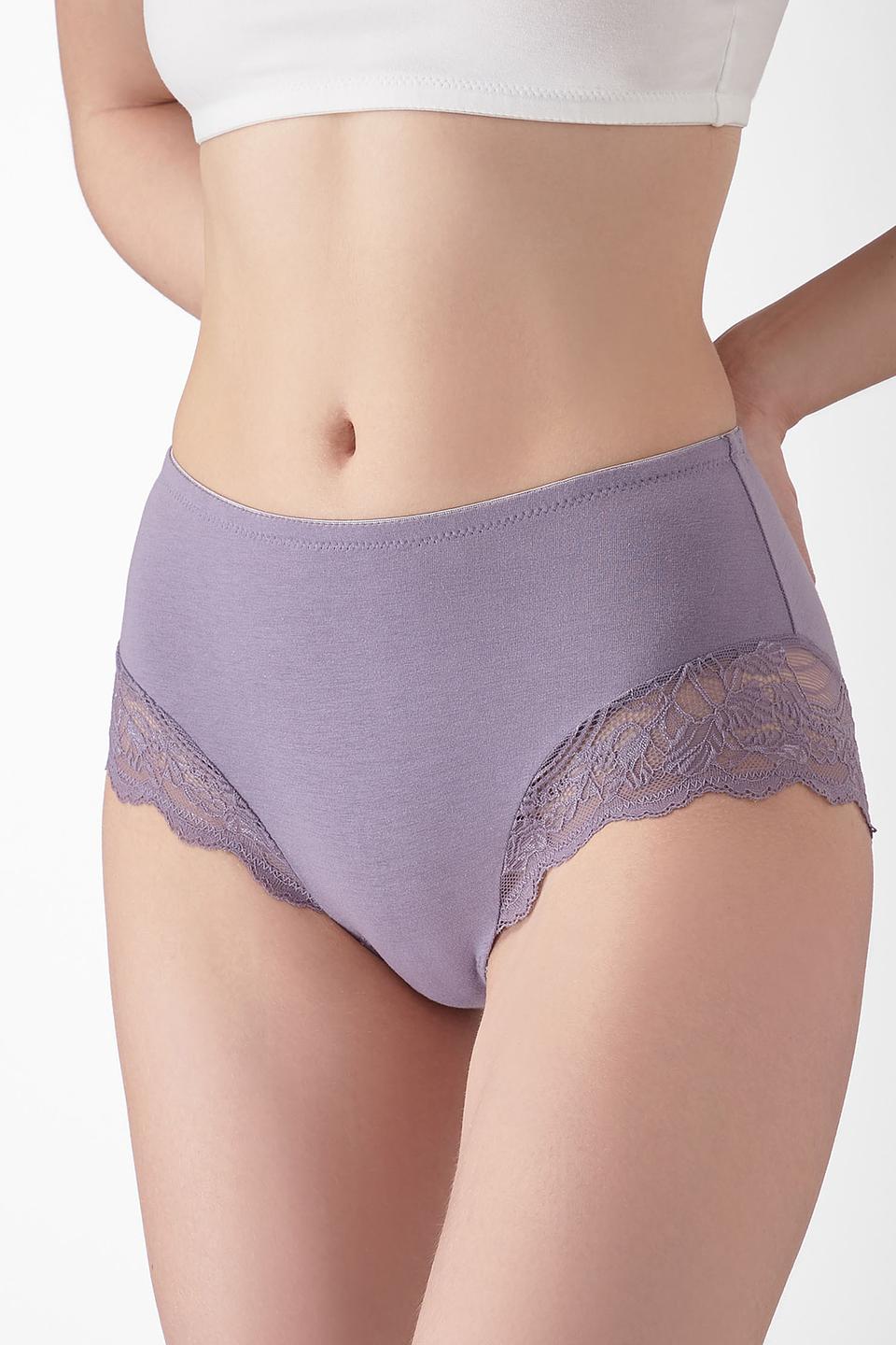 Трусы Lowry с кружевом лиловые
