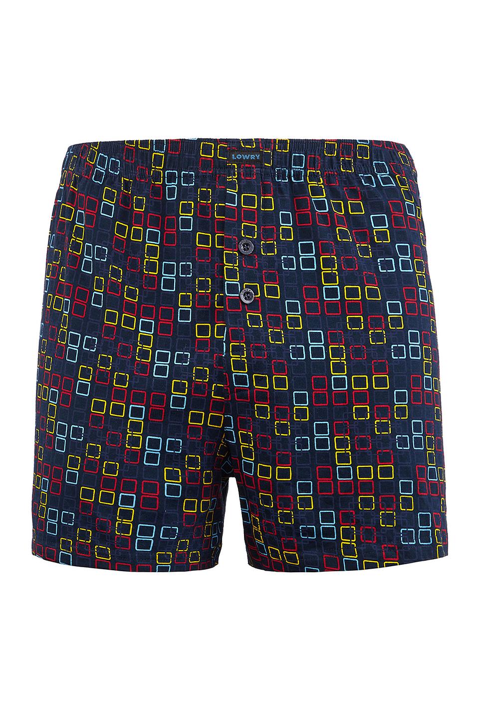 Трусы Lowry с геометрическим рисунком синие