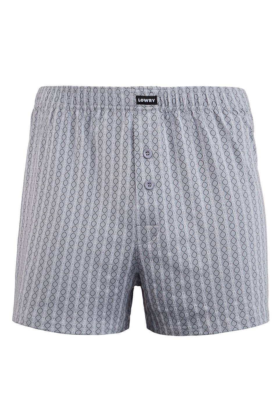 Трусы Lowry мужские в ромб серые