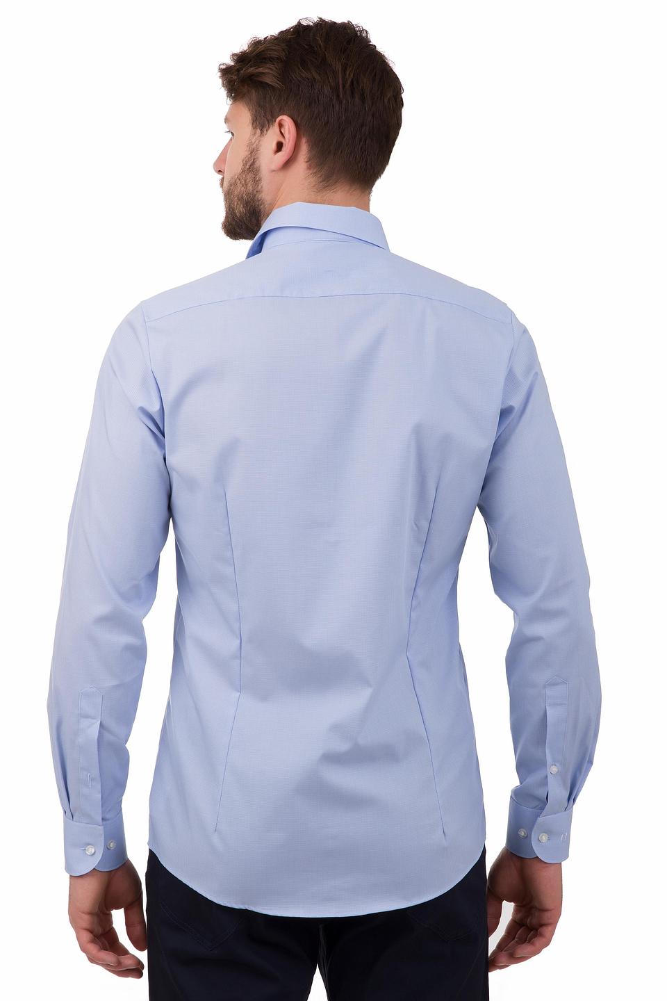 Рубашка Olymp с длинным рукавом голубая