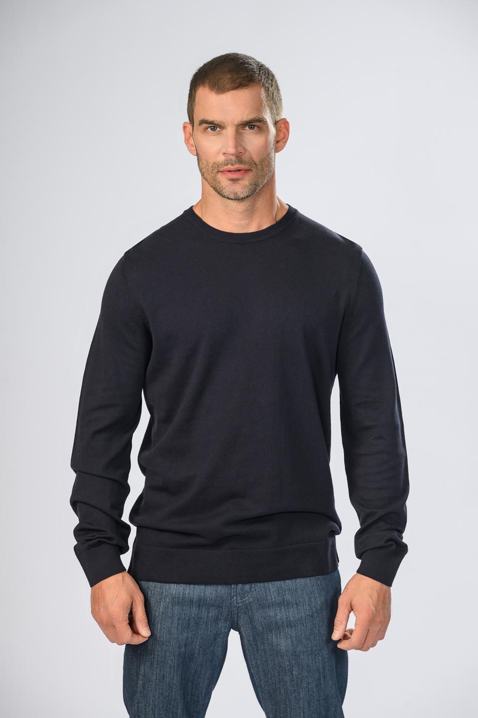 Пуловер Strellson муж. тёмно-синий
