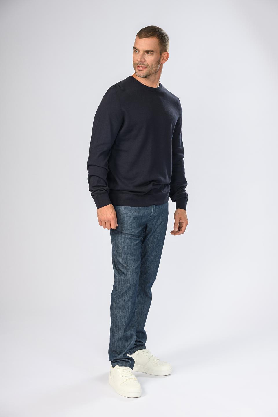 Пуловер Strellson муж. тёмно-синий