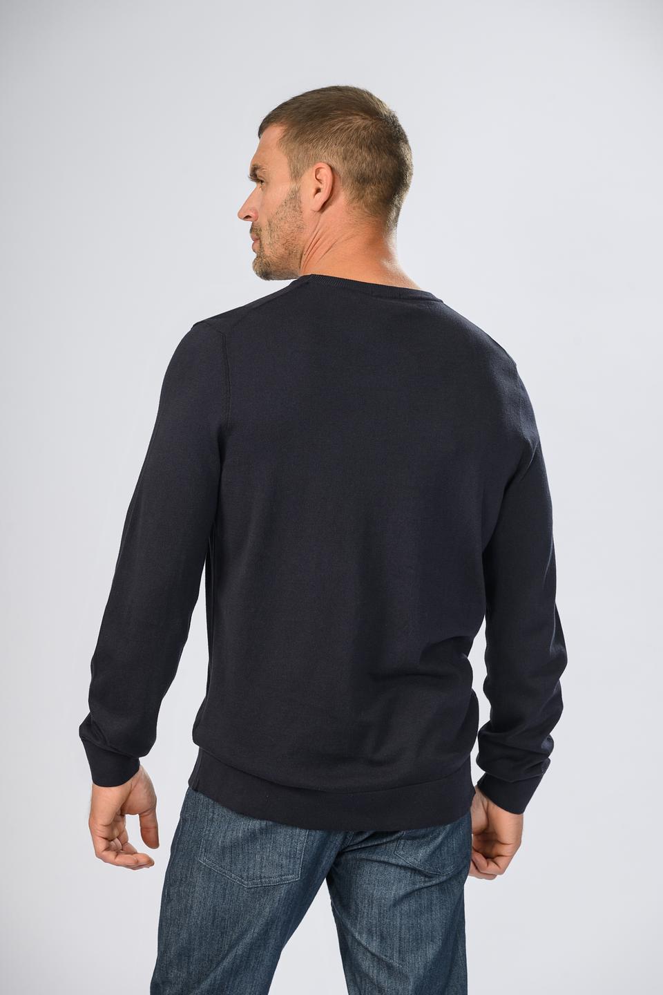 Пуловер Strellson муж. тёмно-синий