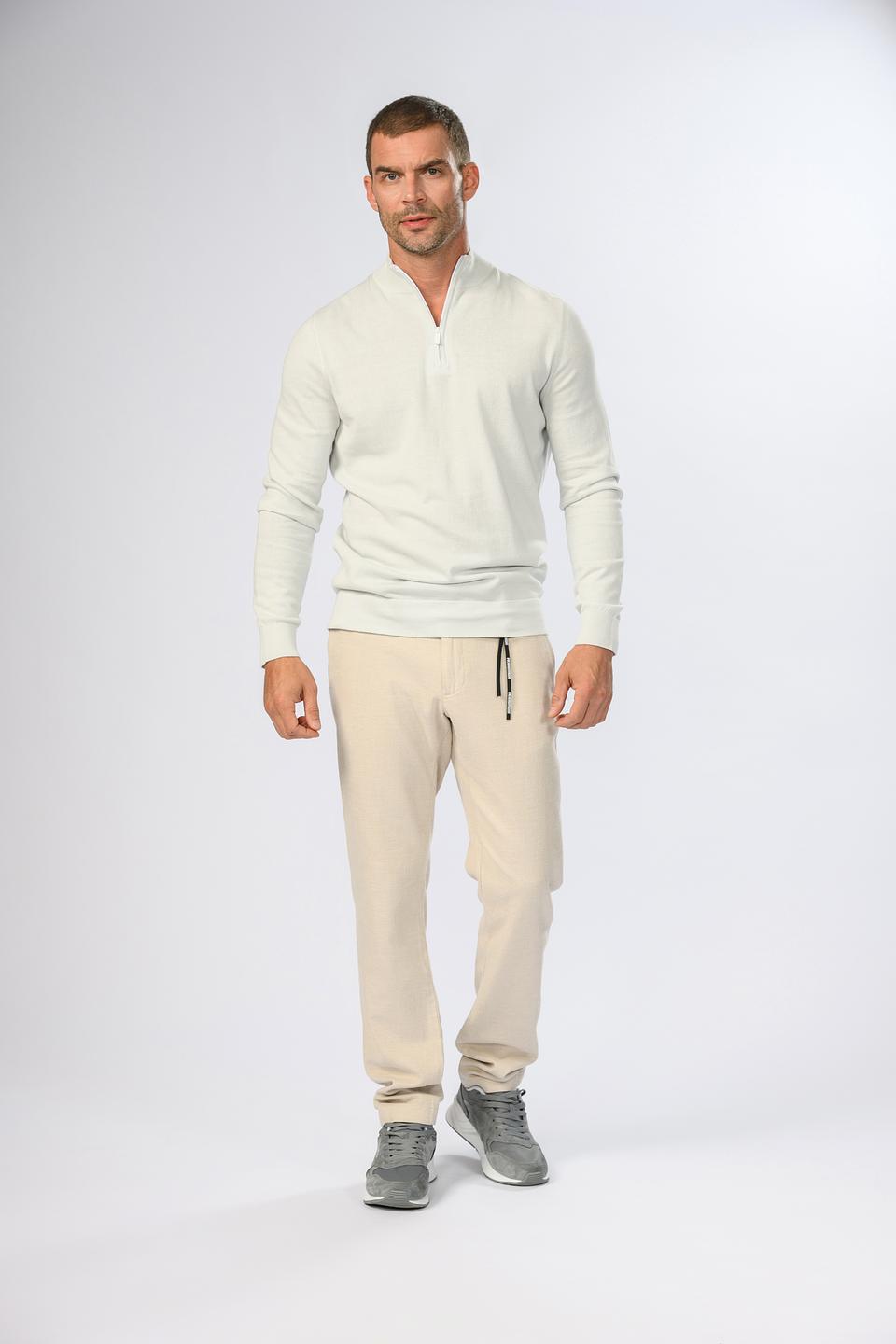 Пуловер Strellson муж. с молнией серый