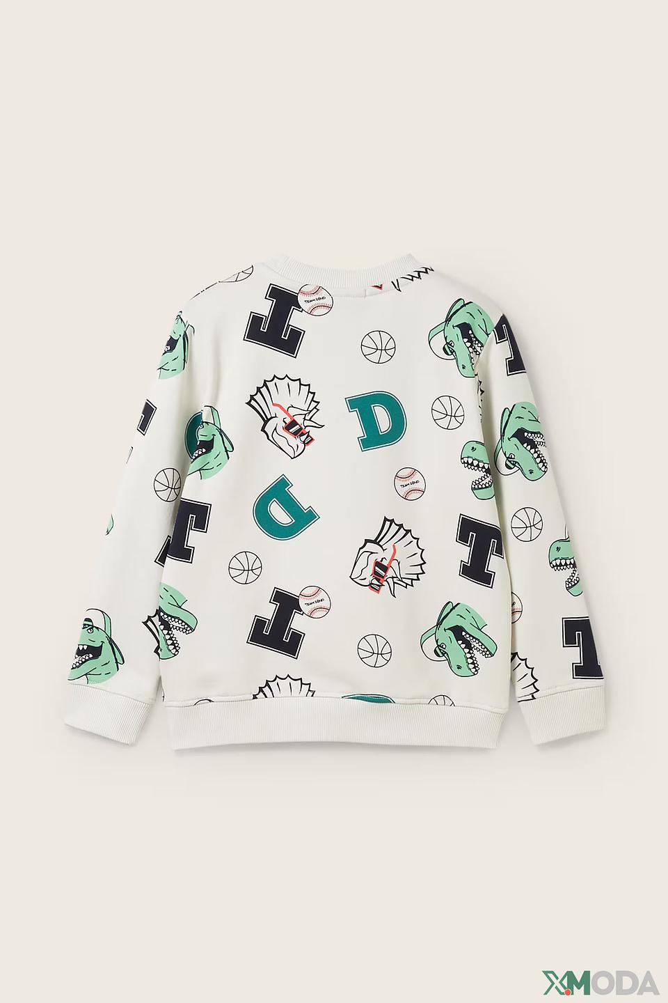 Свитшот Tom Tailor динозавры белый