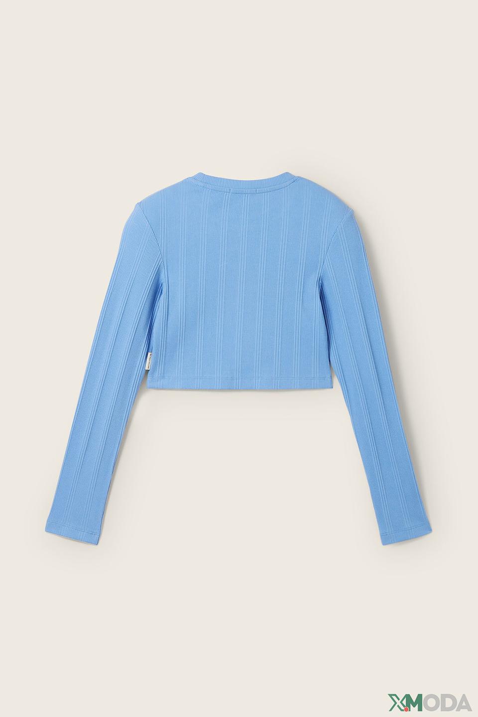 Футболка Tom Tailor голубая в рубчик