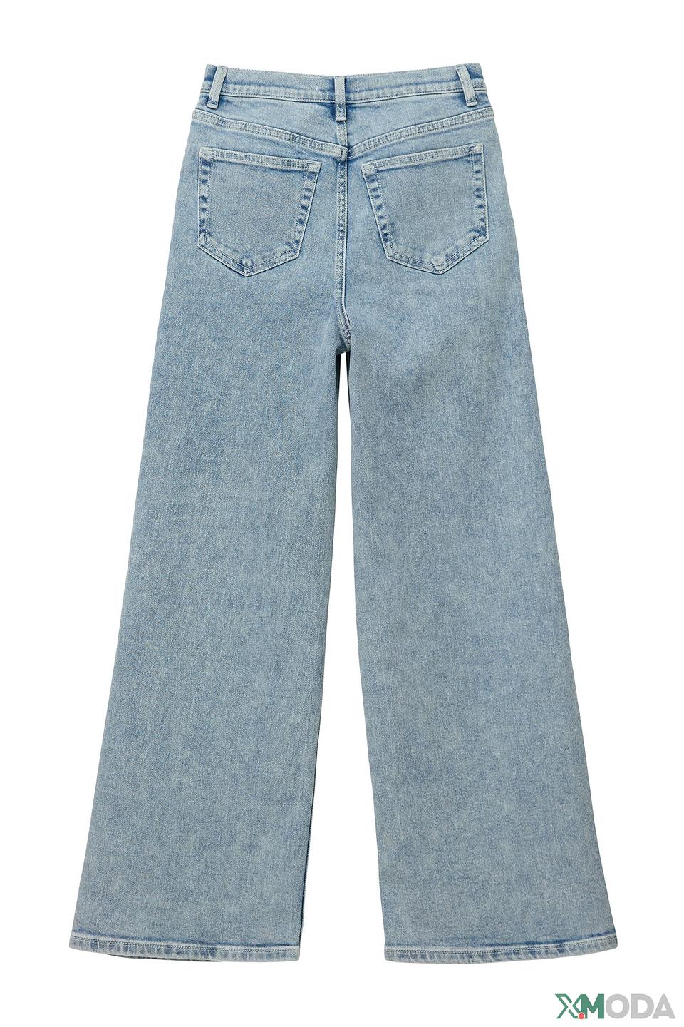 Джинсы s.Oliver дев. широкие светло-синие