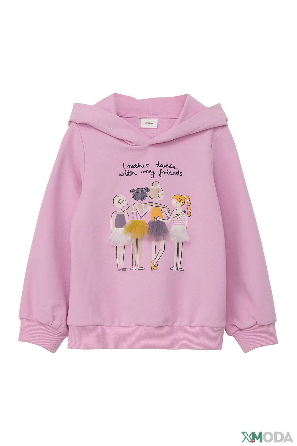 Толстовка s.Oliver дев. с балеринками розовый