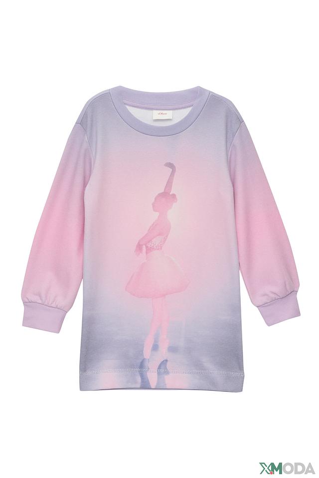 Платье s.Oliver дев. с балериной розовое