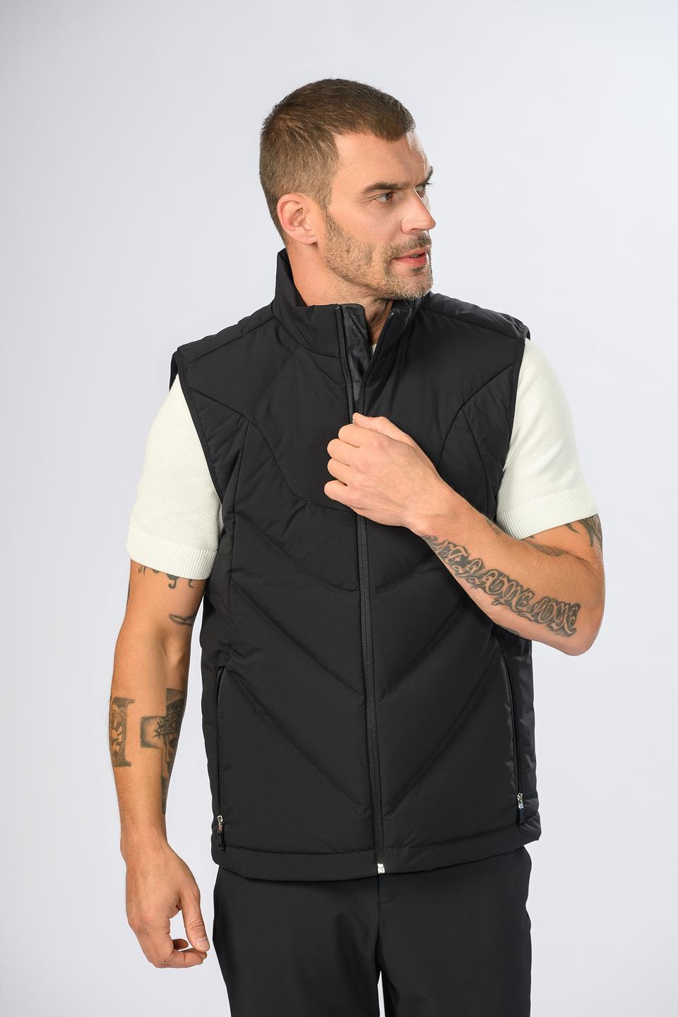 Жилет Boss Green стеганый черный