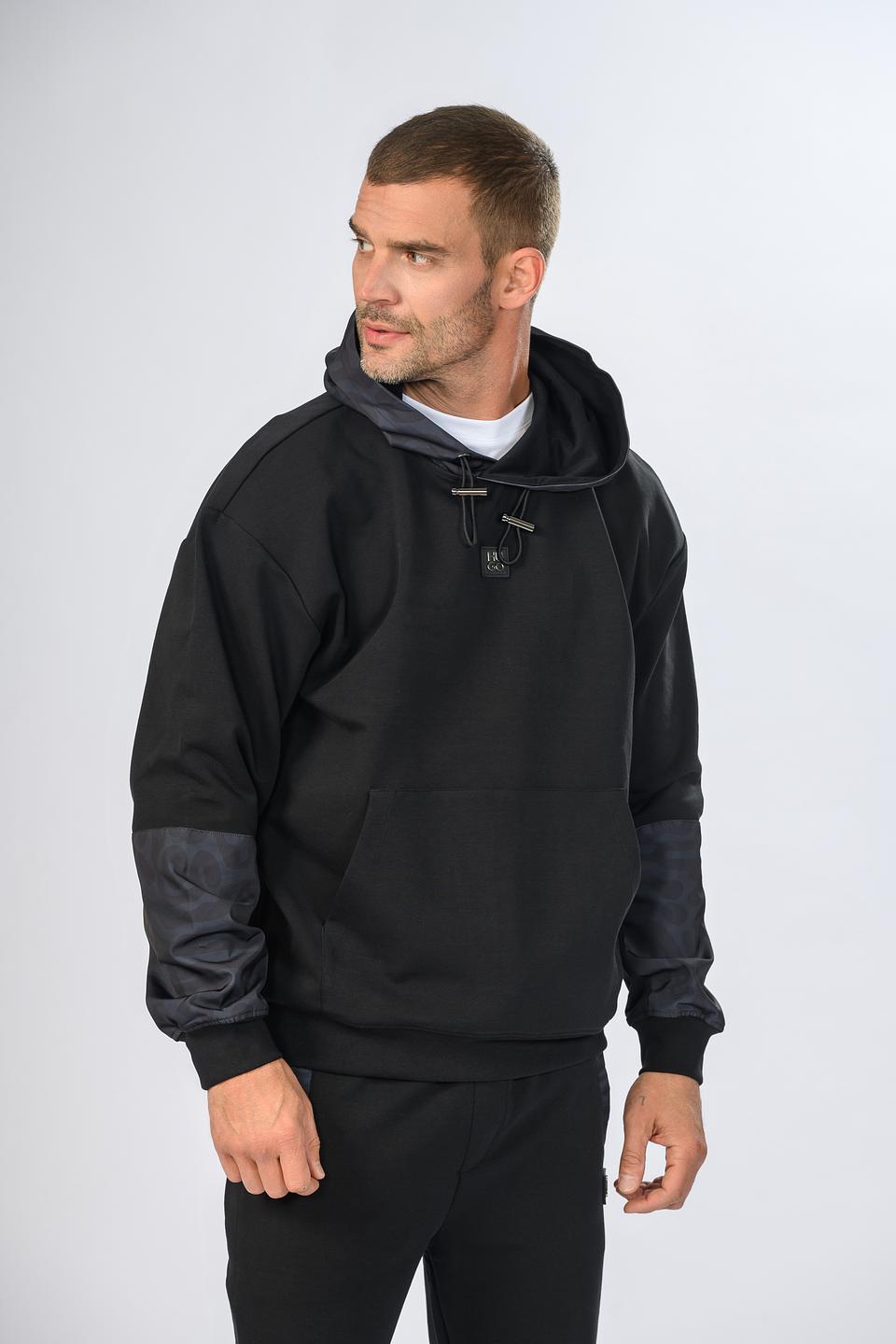 Толстовка Hugo с капюшоном чёрный