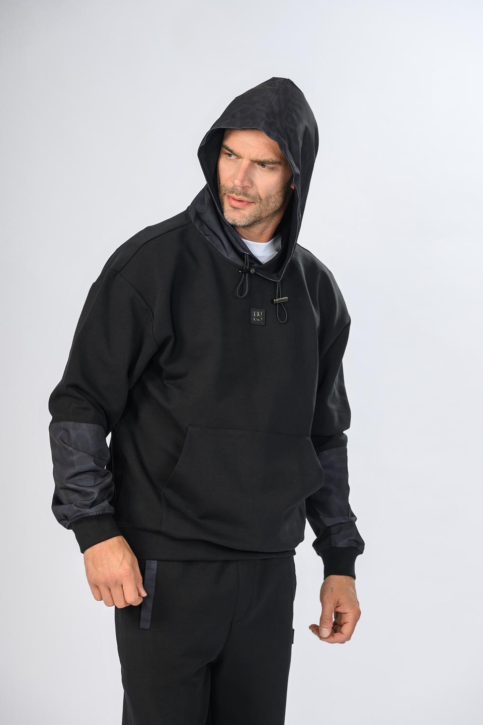 Толстовка Hugo с капюшоном чёрный