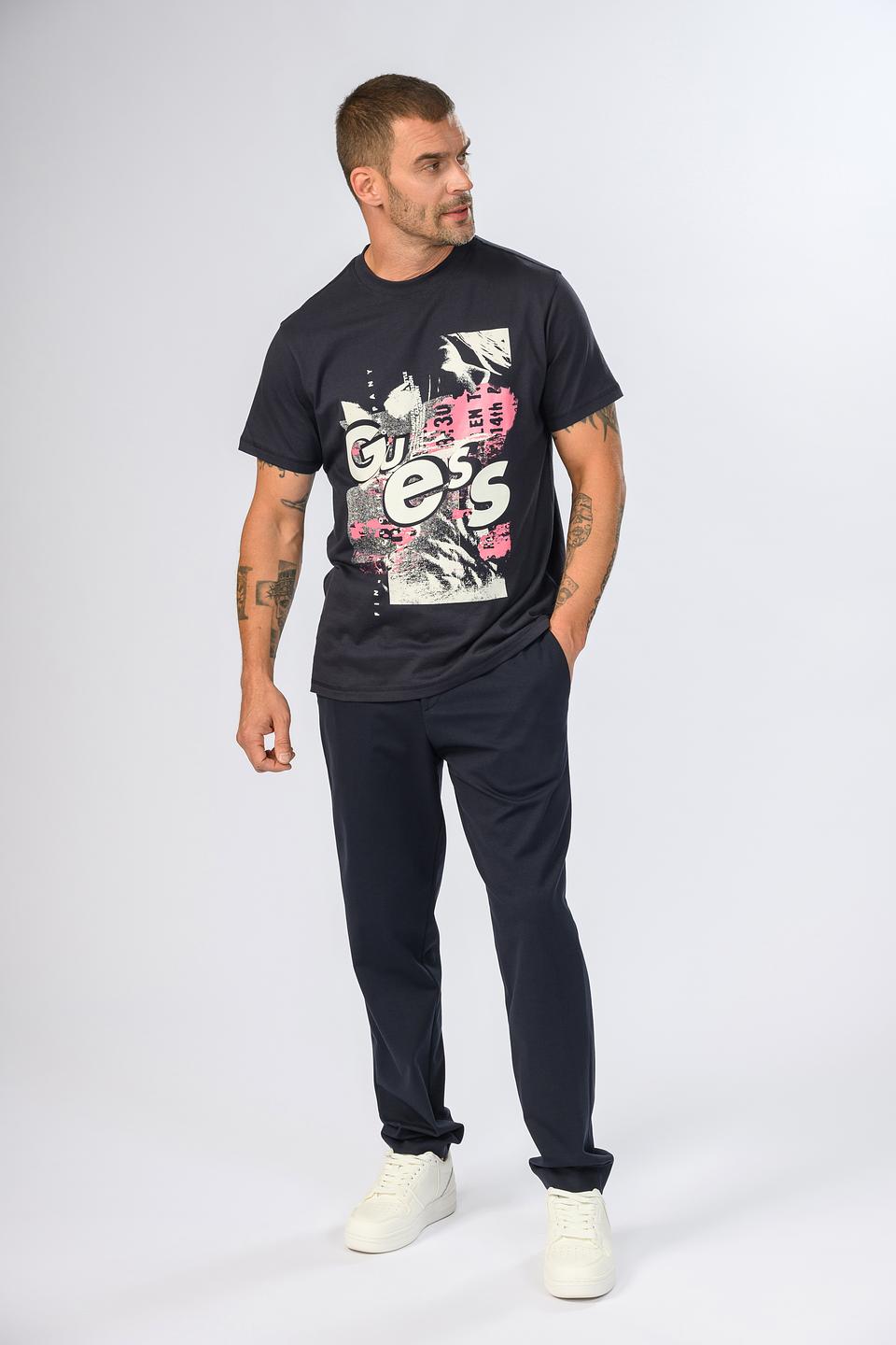 Брюки Boss Black темно-синие с резинкой