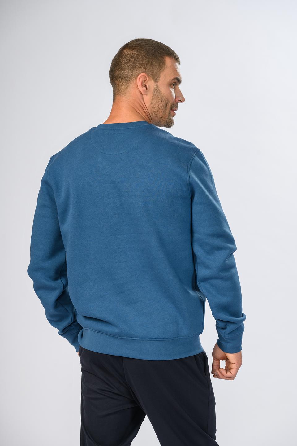 Джемпер Guess муж. синий с логотипом