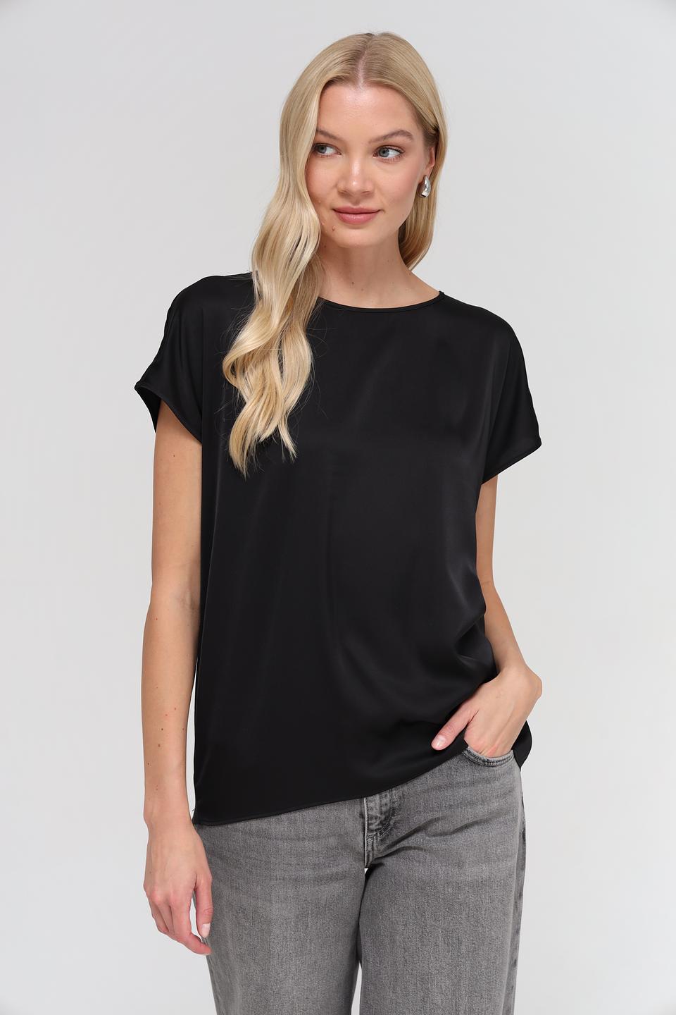 Блуза Broadway чёрная с коротким рукавом