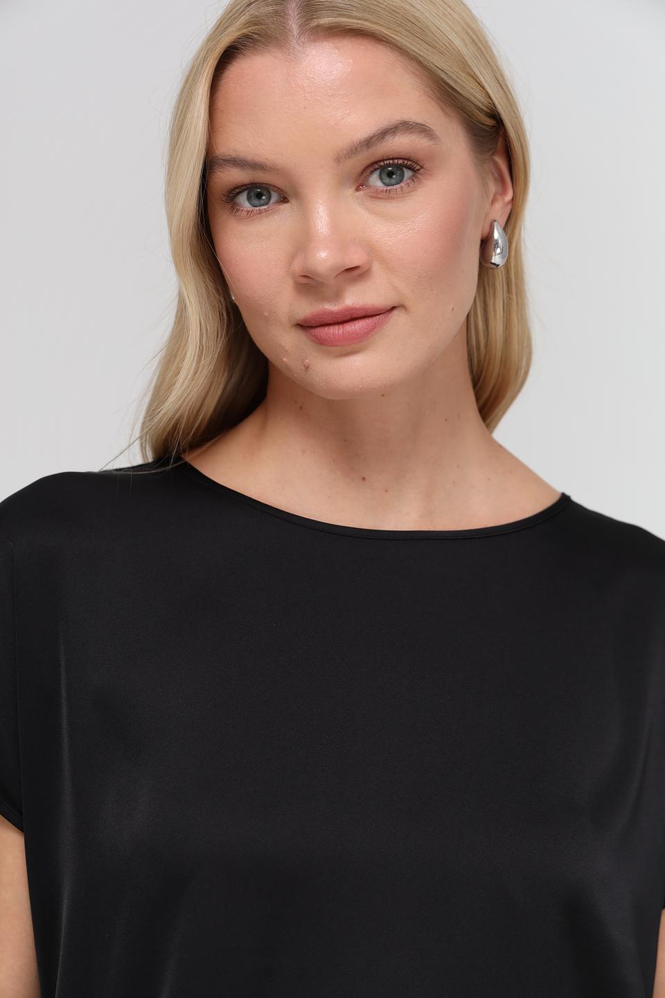 Блуза Broadway чёрная с коротким рукавом