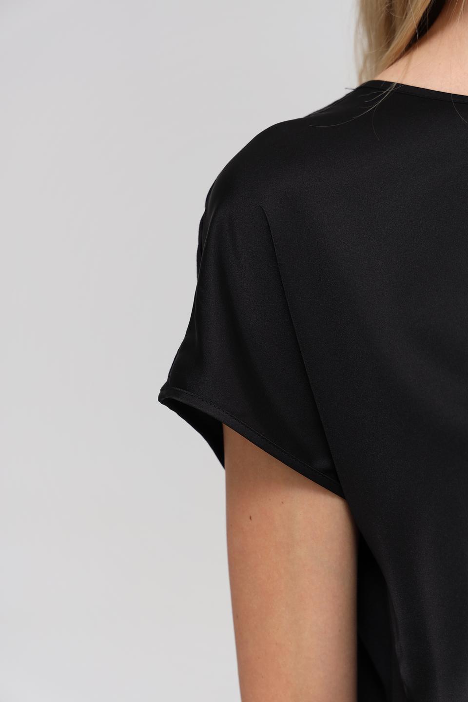 Блуза Broadway чёрная с коротким рукавом