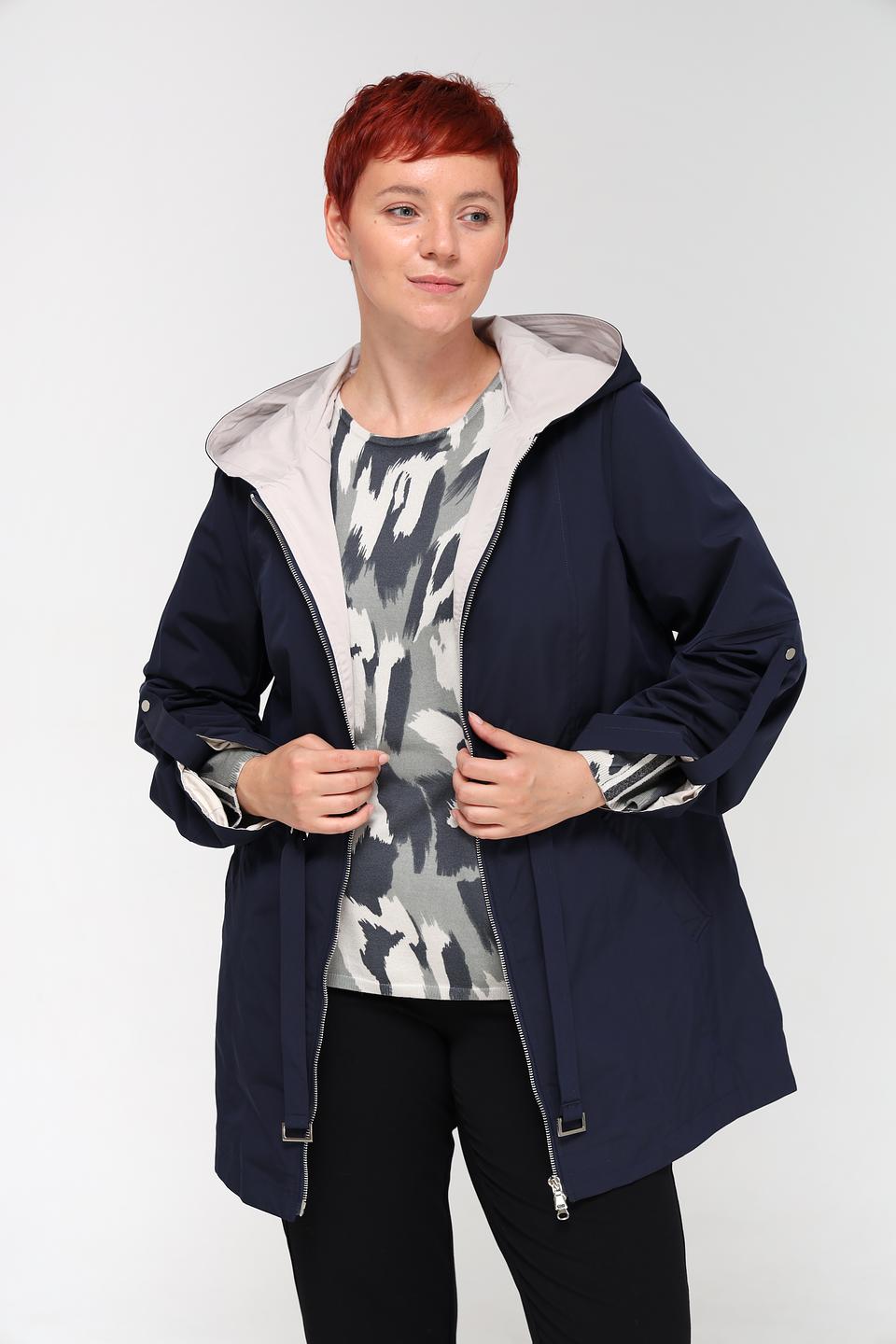 Куртка Pezzo синяя с капюшоном