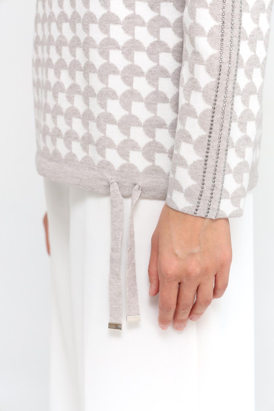 Пуловер Passioni с геометрическим рисунком