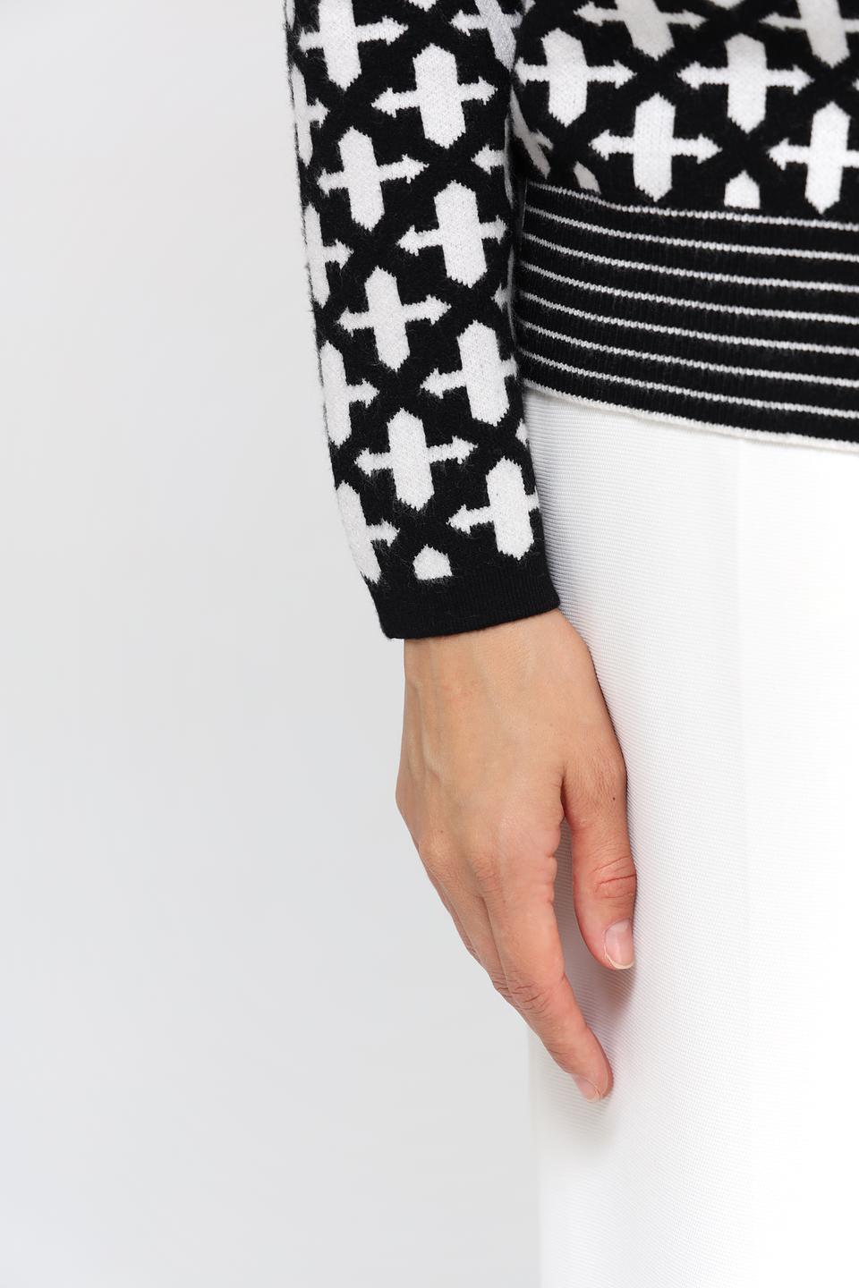 Жакет Passioni в чёрно-белую клетку