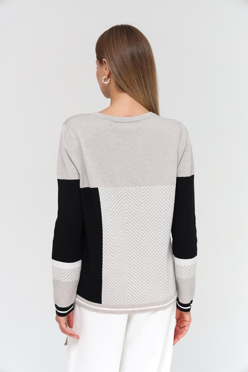 Пуловер Passioni с узором и надписью