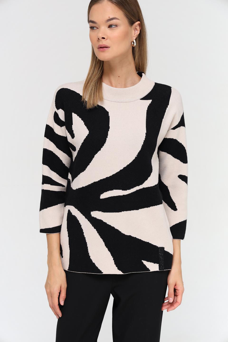 Пуловер Passioni с абстрактным рисунком
