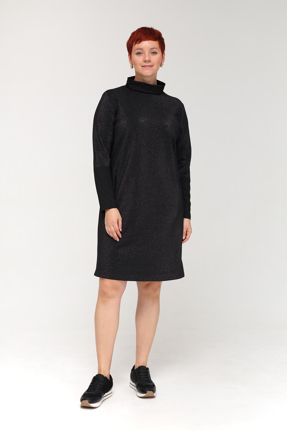 Платье Tuzzi с блестками черное