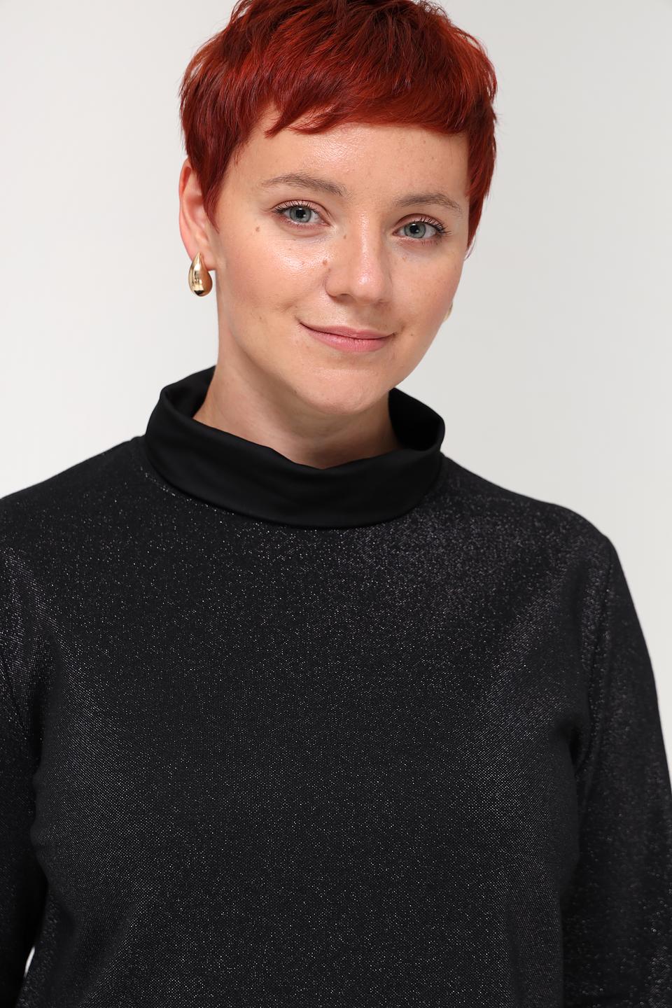 Платье Tuzzi с блестками черное