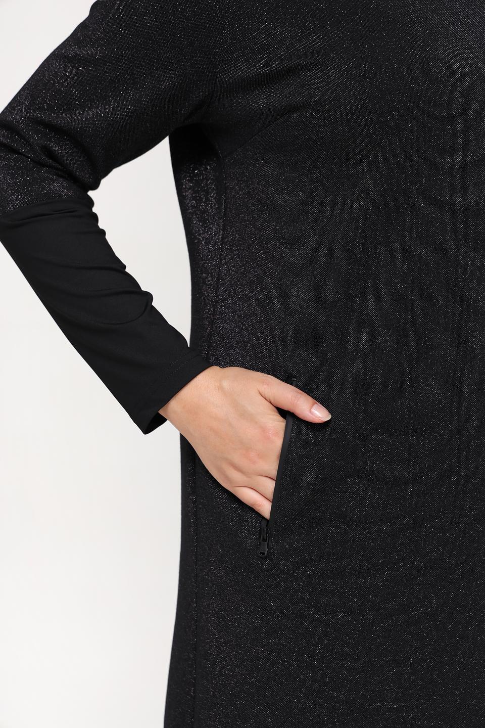 Платье Tuzzi с блестками черное