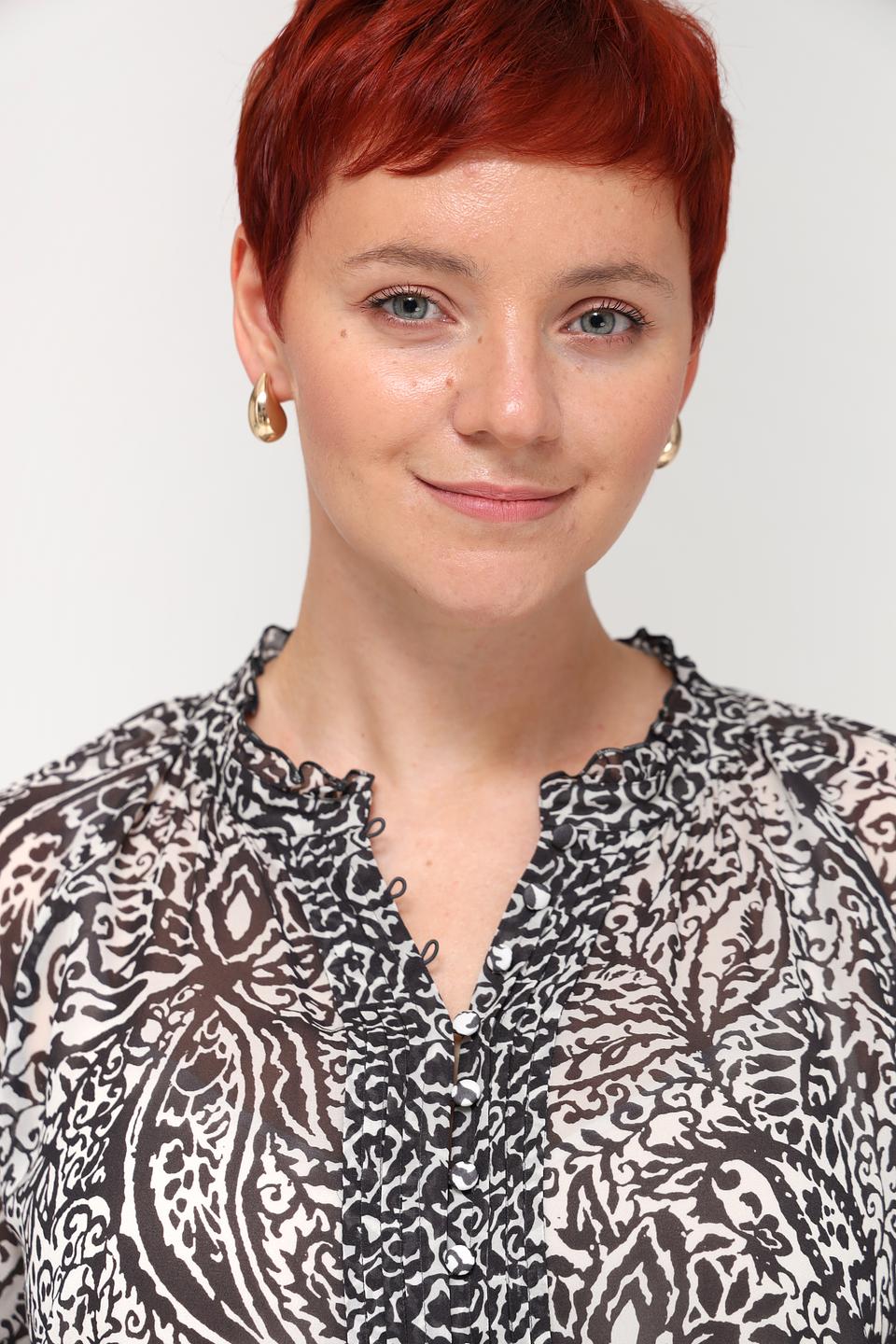 Блуза Luisa Cerano с принтом чёрно-белый