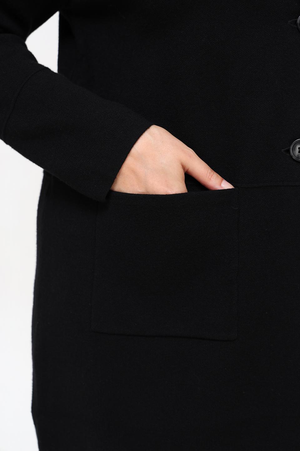 Жакет Lebek чёрный приталенный