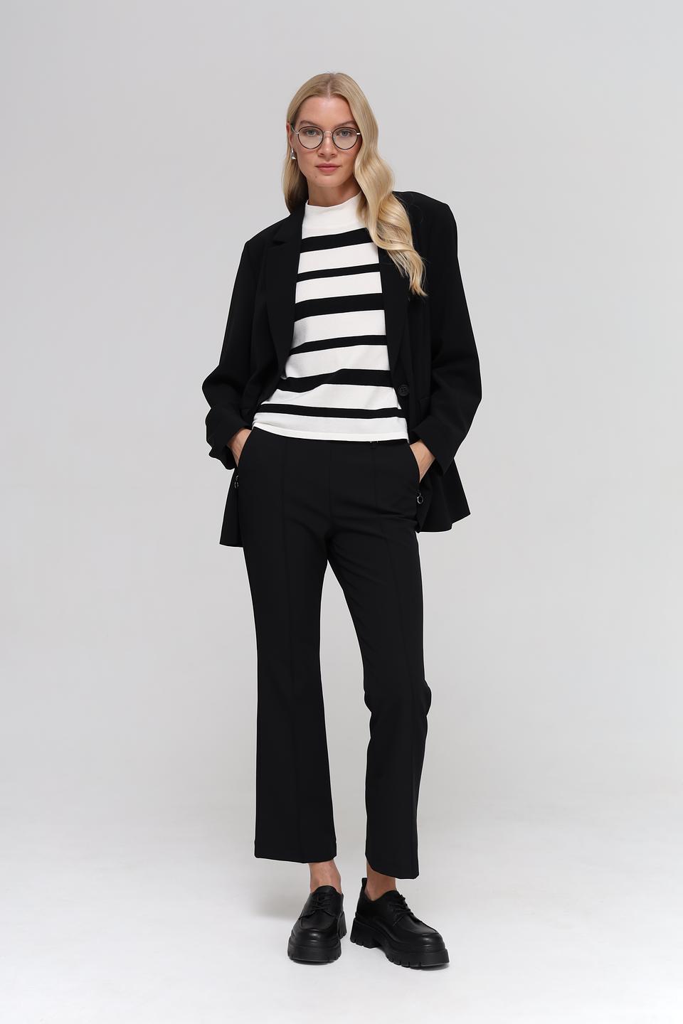 Брюки клёш Bianca чёрные