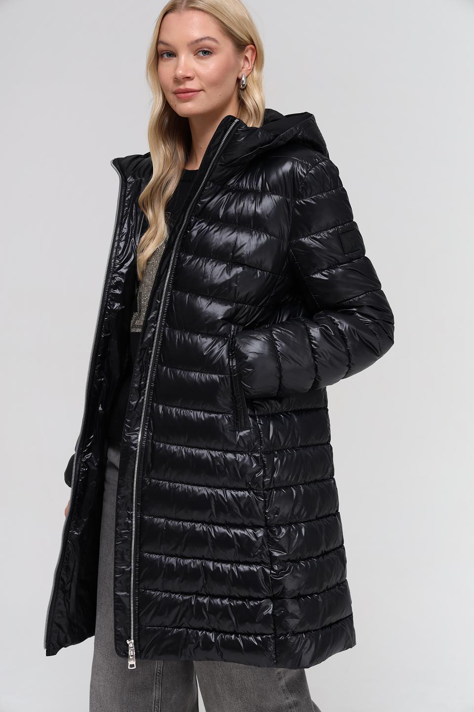 Пальто Marc Cain стеганое чёрное