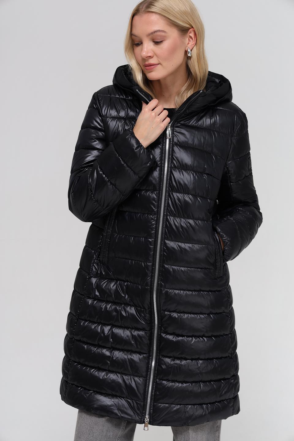 Пальто Marc Cain стеганое чёрное