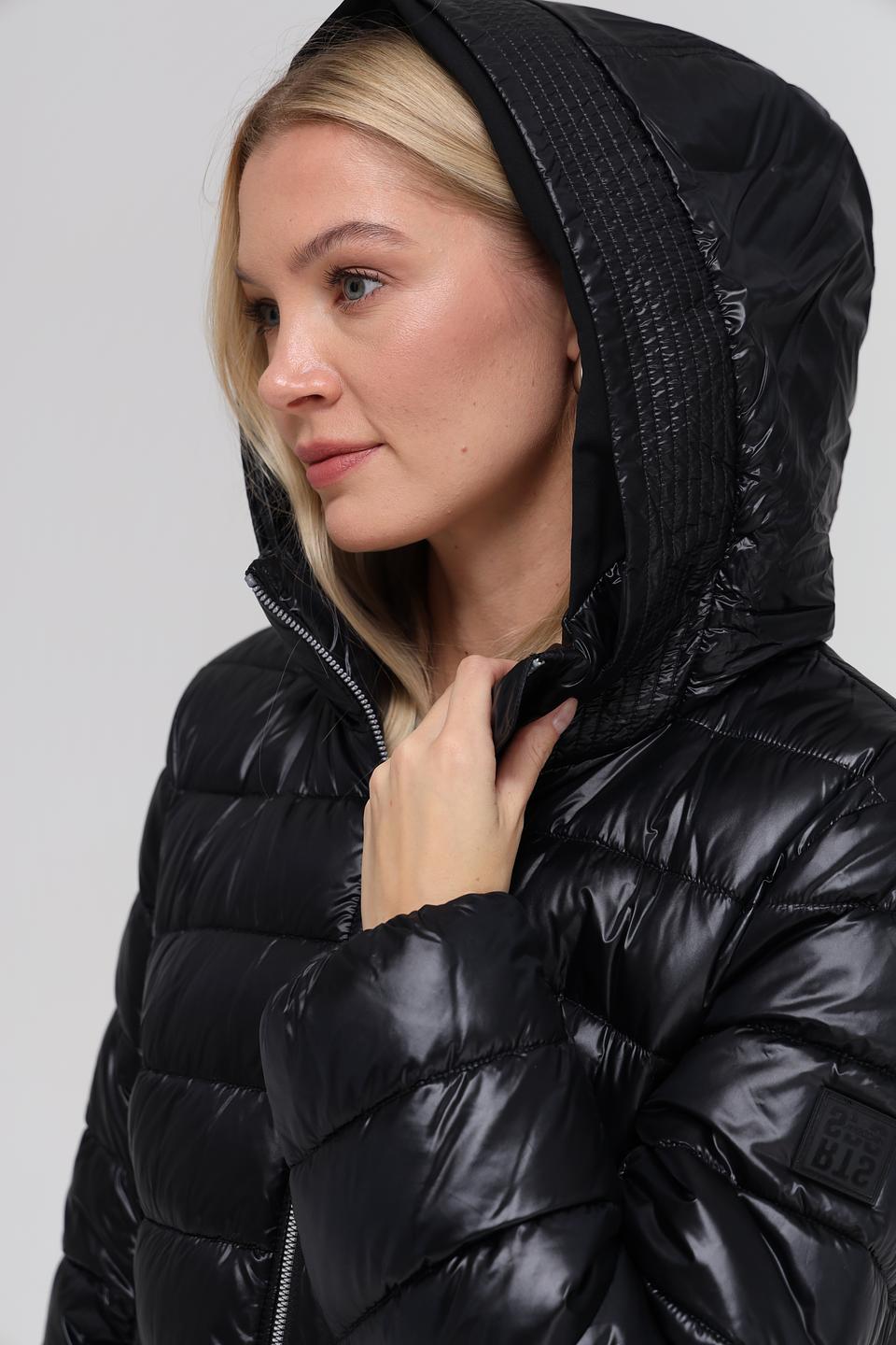 Пальто Marc Cain стеганое чёрное